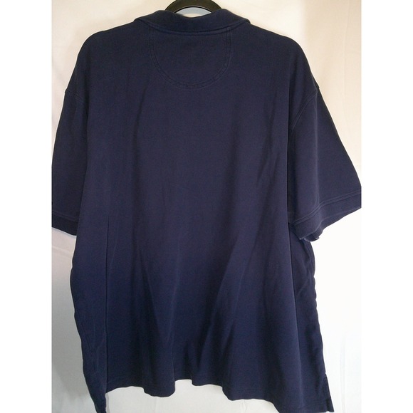 IZOD Mens XXXL 3XL Blue Short Sleeve Polo Shirt Casual Classic - Picture 2 of 3
